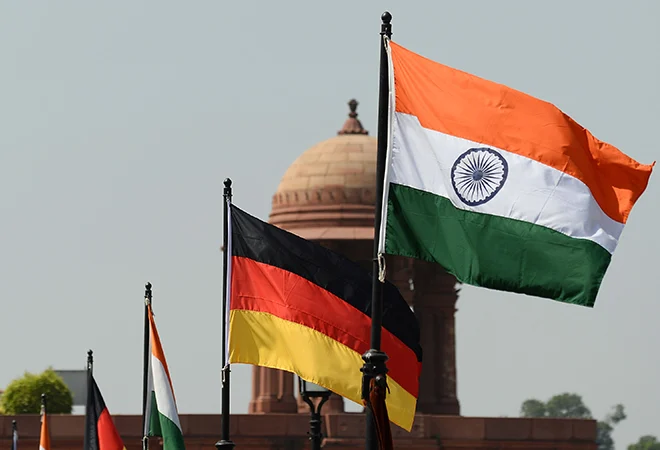 Germany India flags